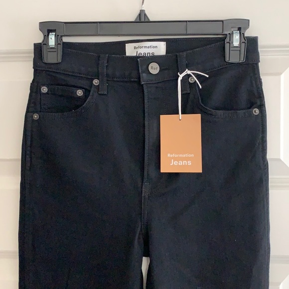 Reformation Denim - Reformation black high&skinny Jeans size 26